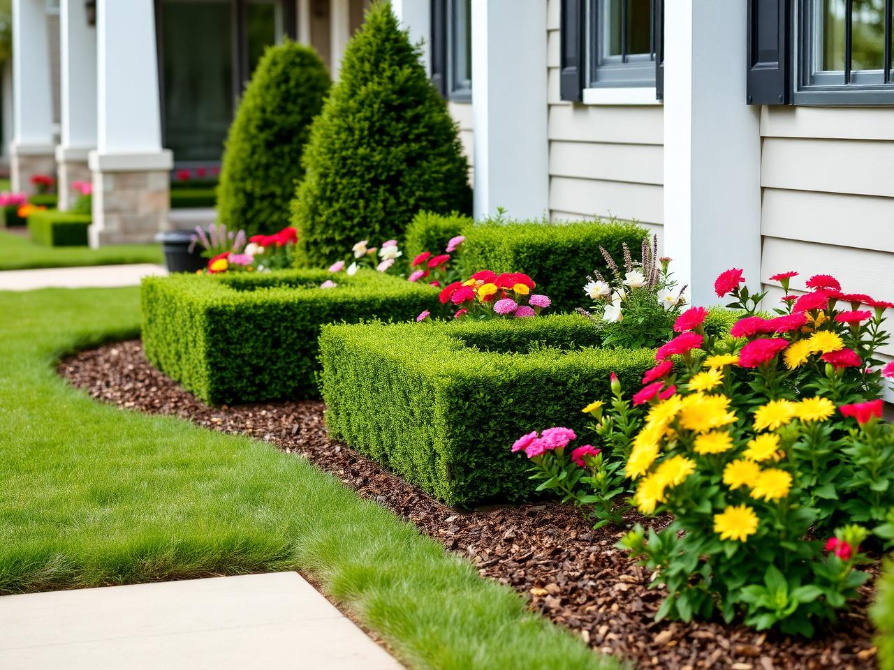 Manicured Garden Beds
